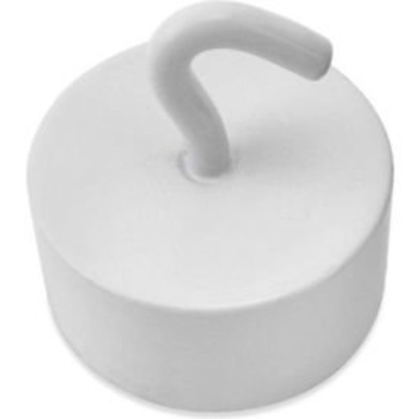 Master Magnetics Neodymium Magnetic Hook, 61 Lbs. Pull, White Enamel Paint Finish - Pkg Qty 25, Master Magnetics, Mfr#: MHHH61
